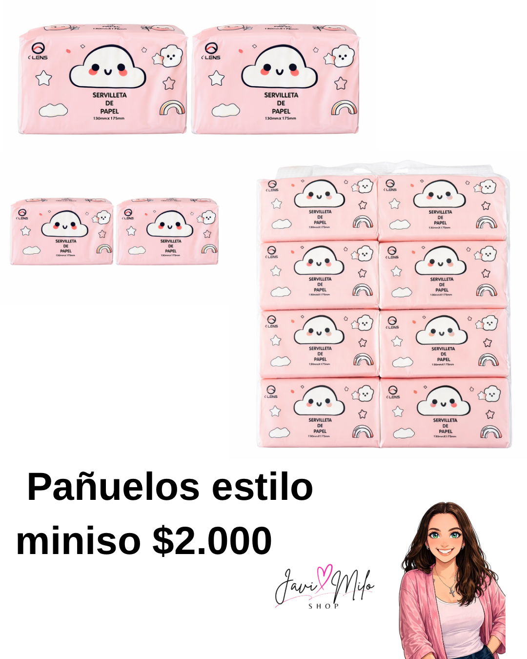 PAÑUELOS ESTILO MINISO