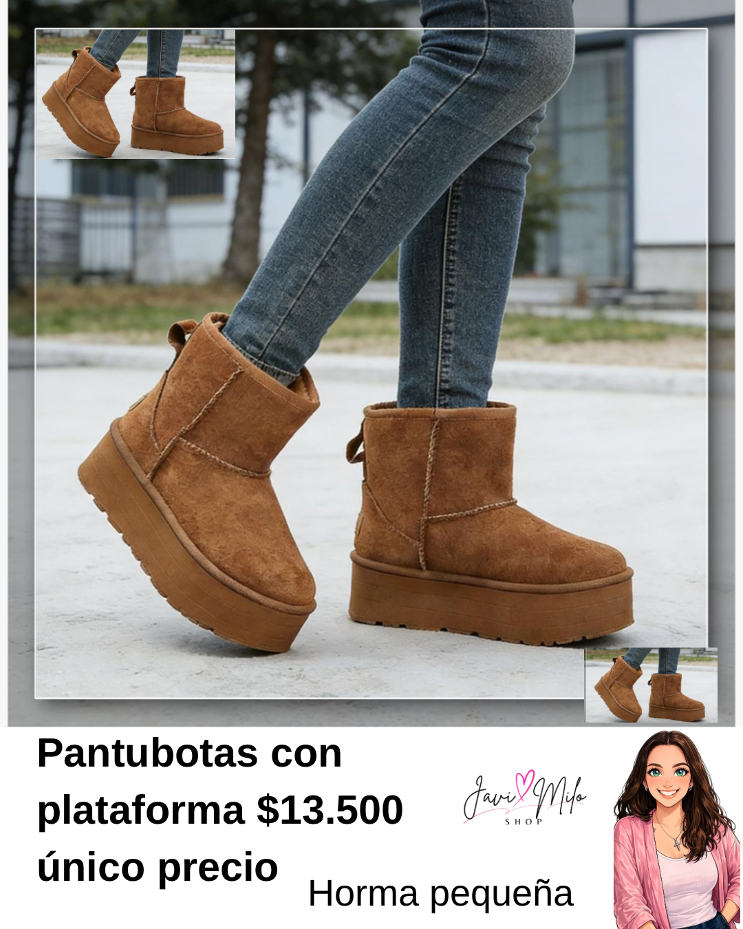 PANTUBOTAS CON PLATAFORMA FULL TENDENCIA