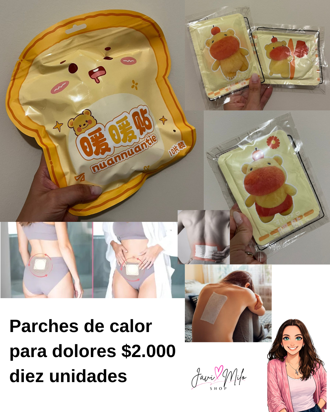 PARCHES DE CALOR PARA LOS DOLORES