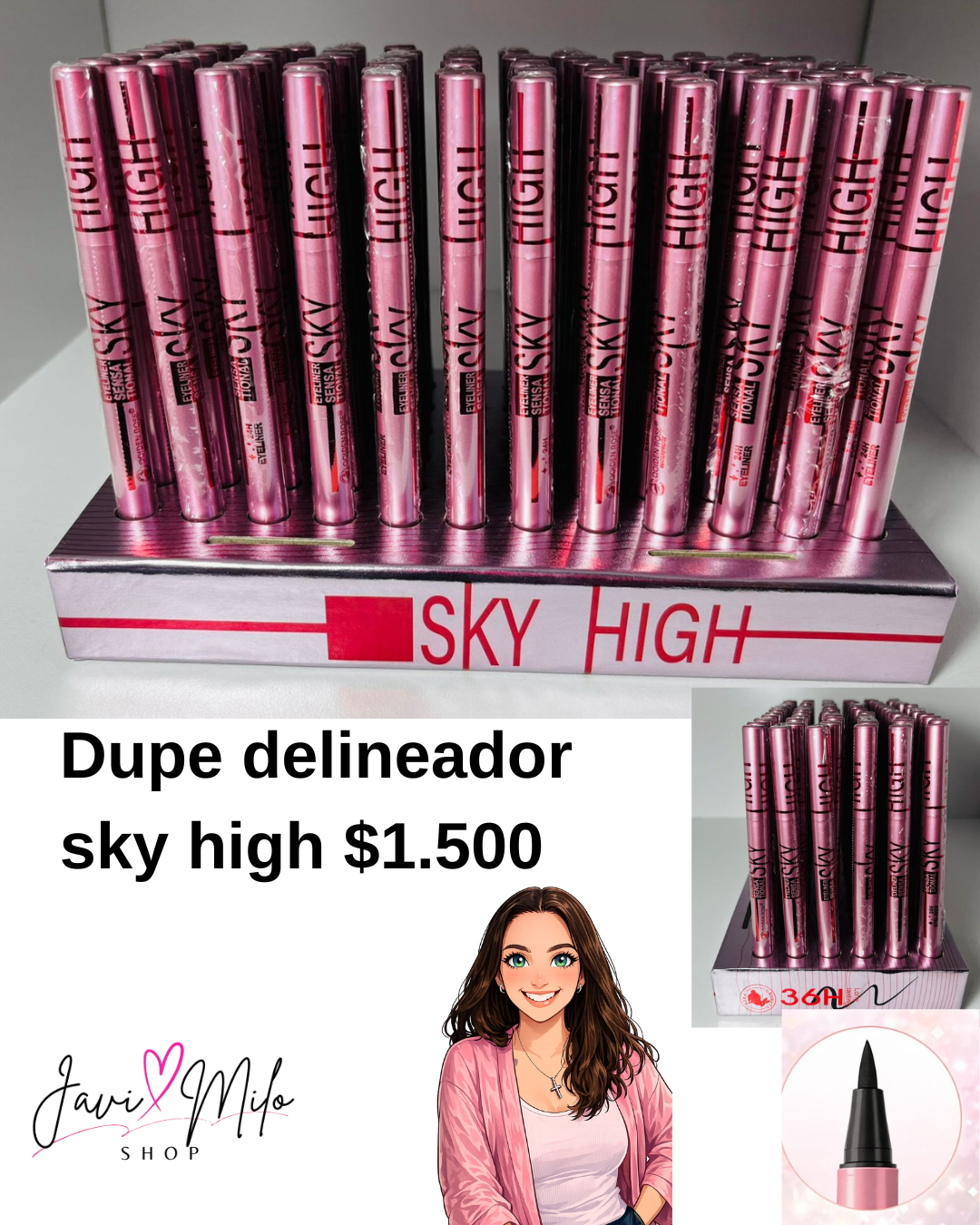 DUPE DELINEADOR NEGRO SKY HIGH
