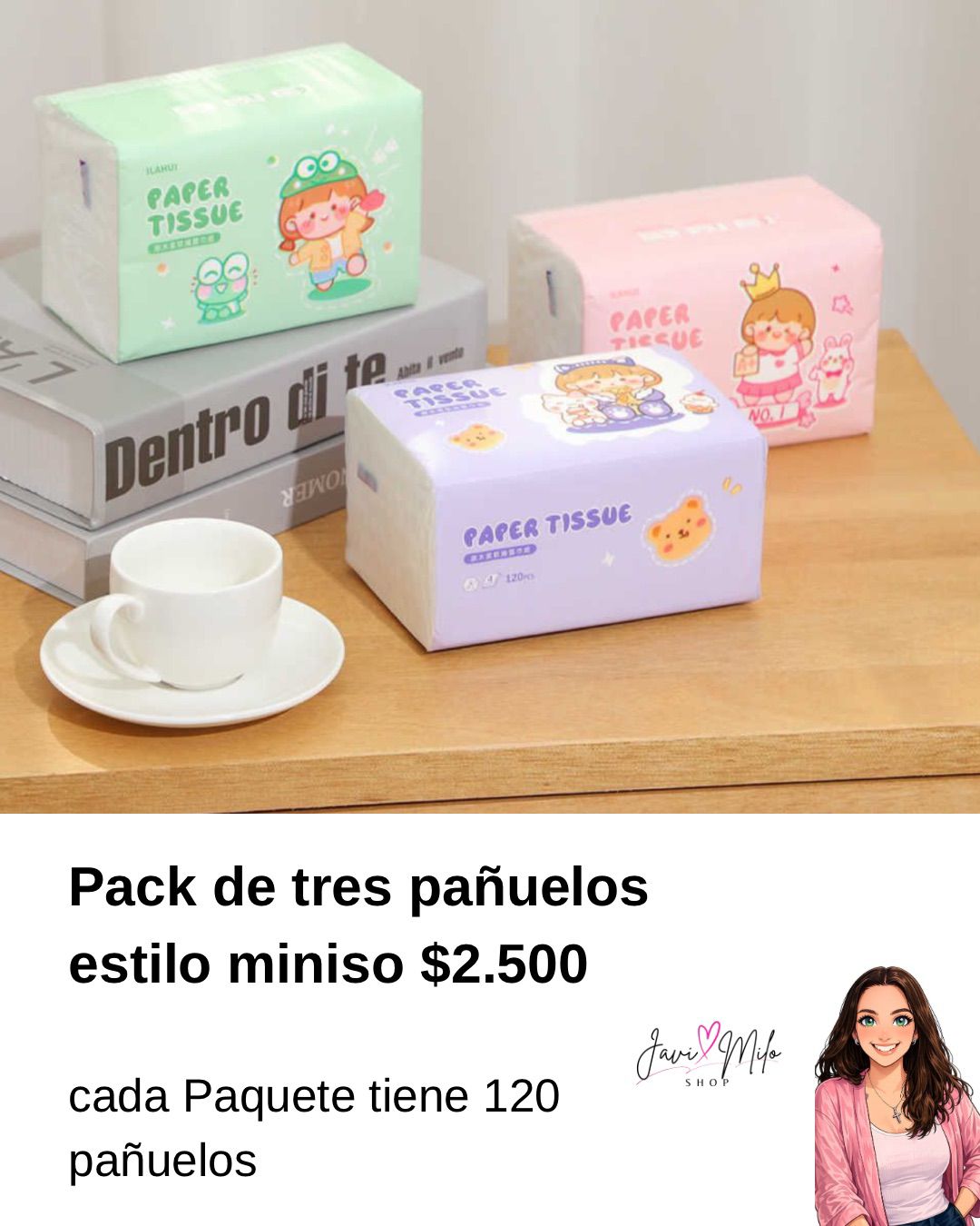 PACK DE TRES PAÑIELOS ESTILO MINISO.