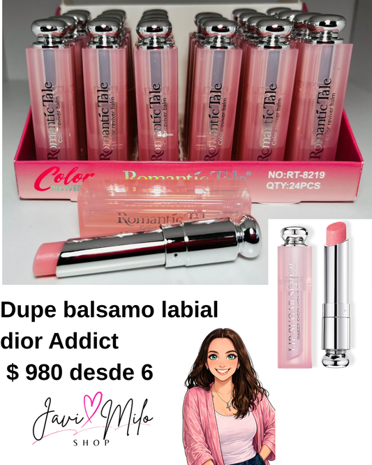 DUPE BALSAMO LABIAL DIOR ADDICT (6 UNIDADES)