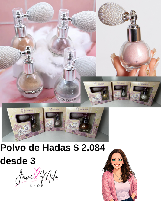 POLVO DE HADAS CON PULVERIZADOR (3 UNIDADES)