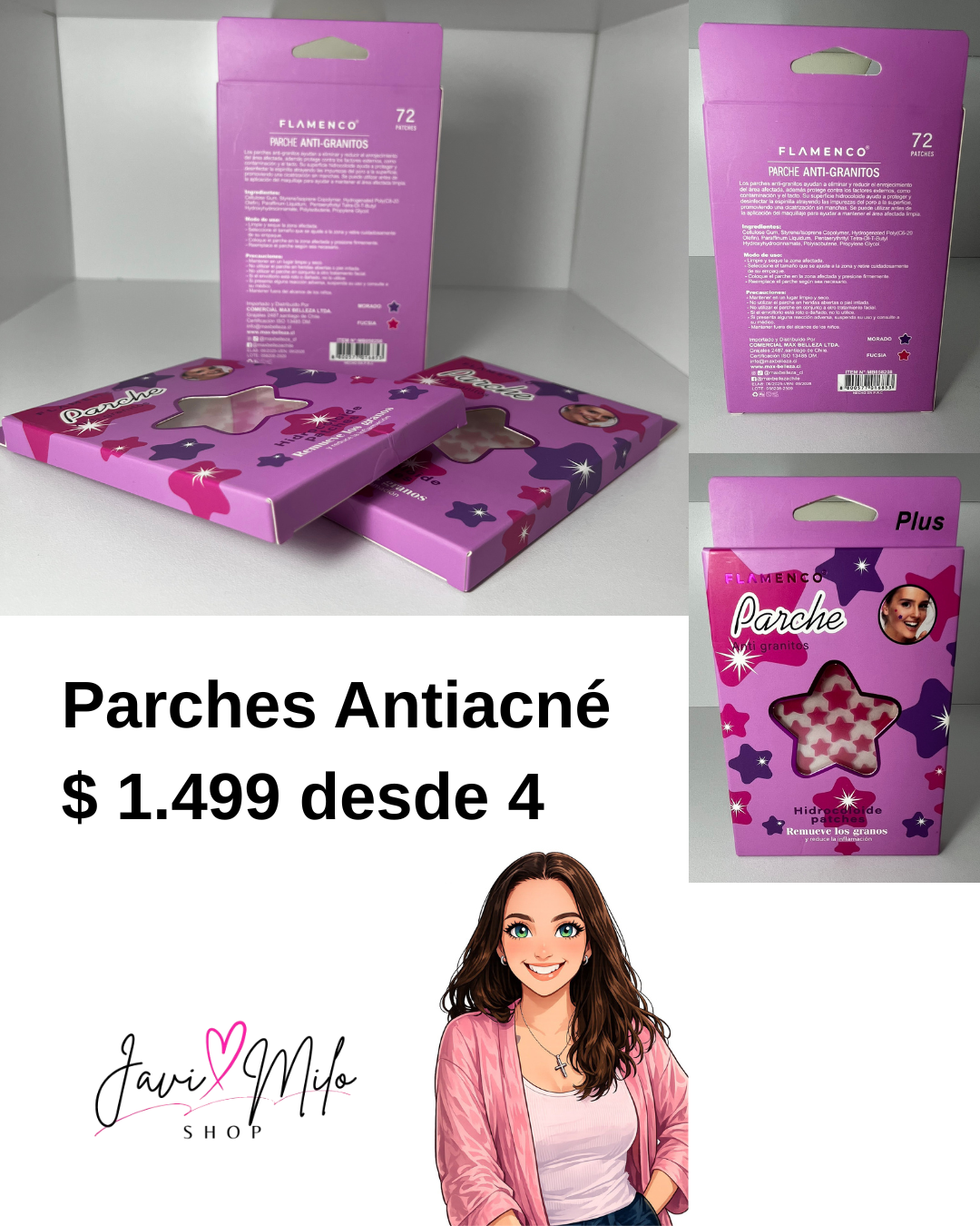 PARCHES ANTIACNÉ (4 UNIDADES)