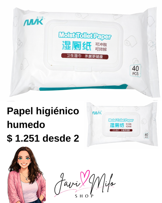 PAPEL HIGIENICO HUMEDO (2 UNIDADES)