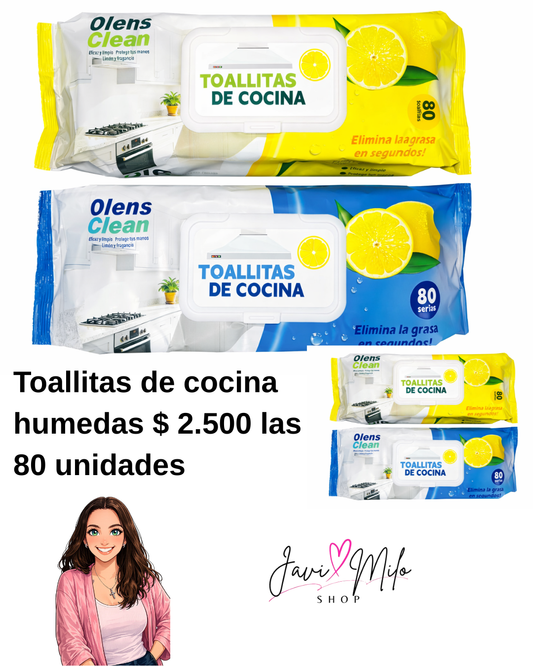 TOALLITAS HUMEDAS DE COCINA