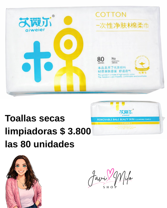 TOALLAS SECAS DE ALGODON