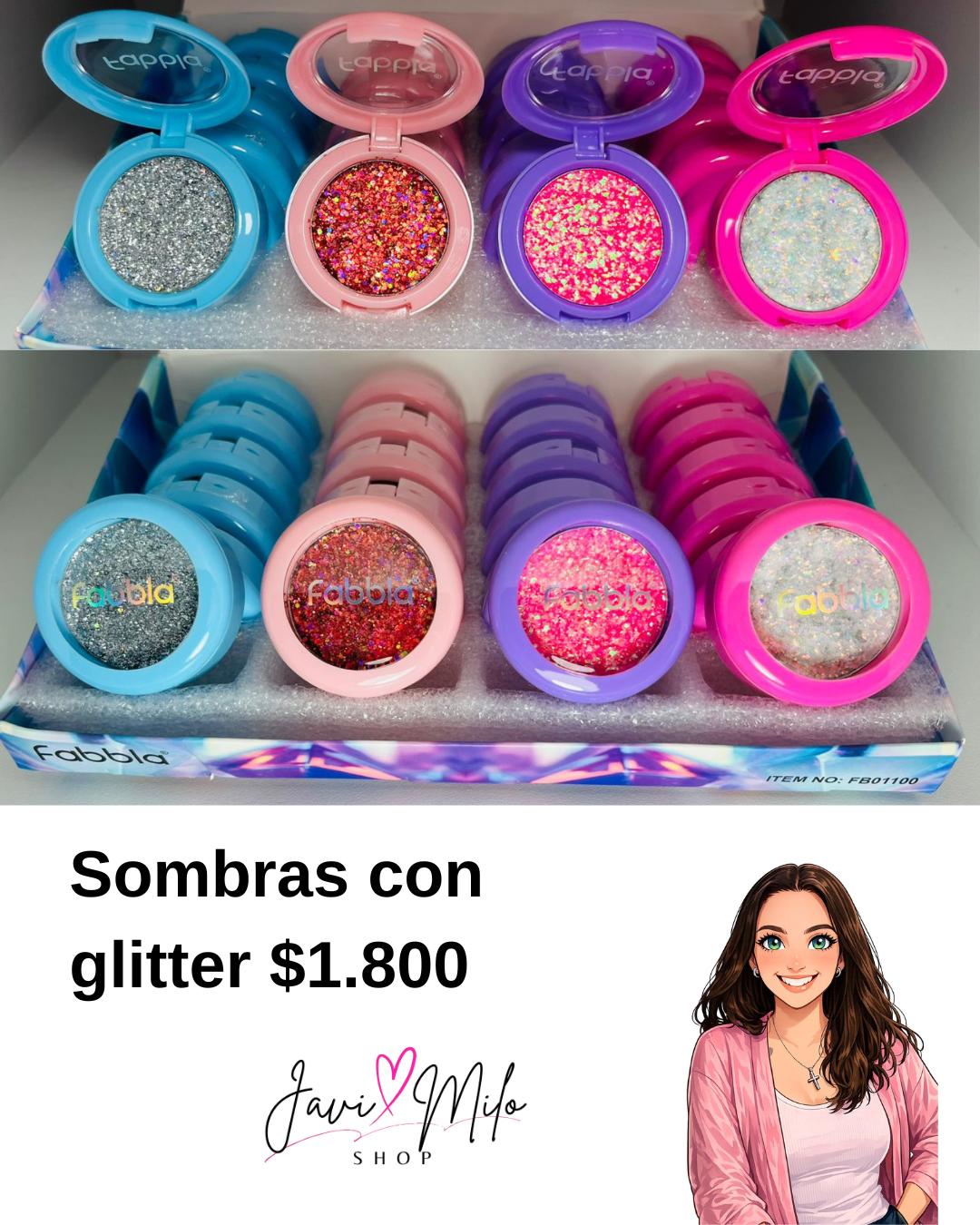 SOMBRAS CON GLITTER