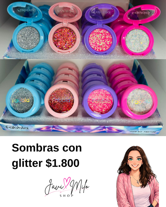 SOMBRAS CON GLITTER