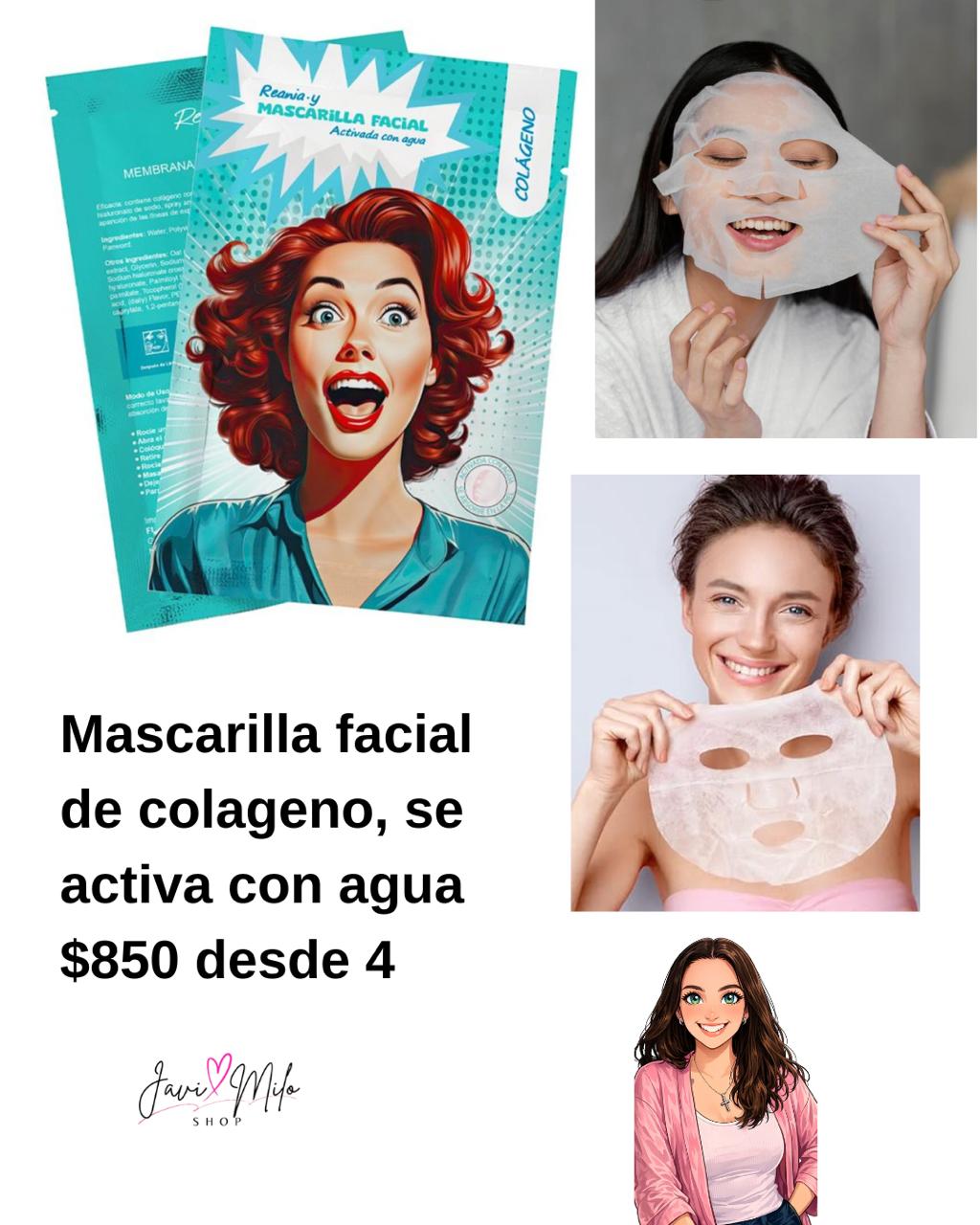MASCARILLA DE COLAGENO (4 UNIDADES)