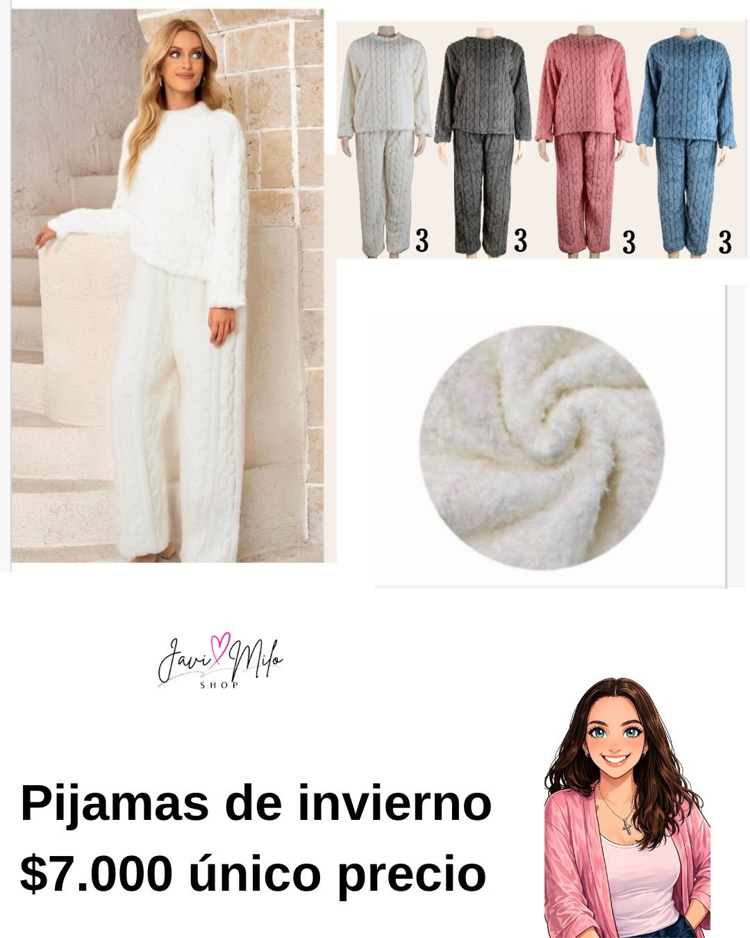 PIJAMA TRENZADO DE INVIERNO